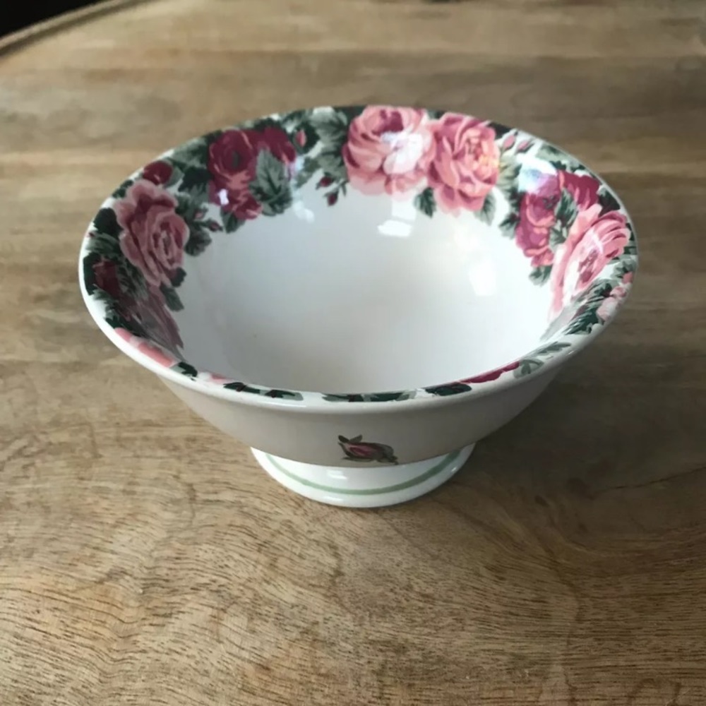 Block Bernarda Rose Garden Bowl, Vintage